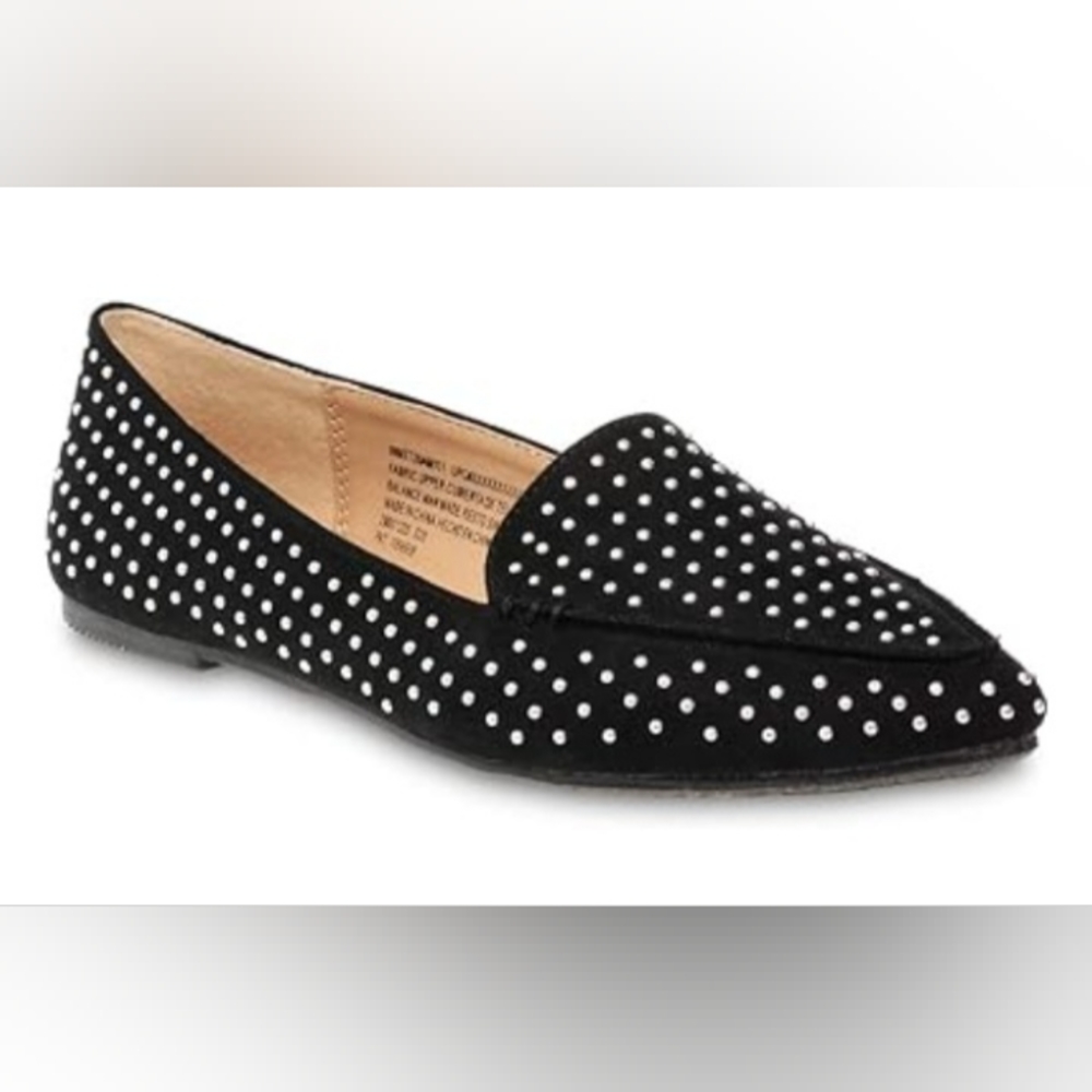 Time And True Black suede with Silver Studded.